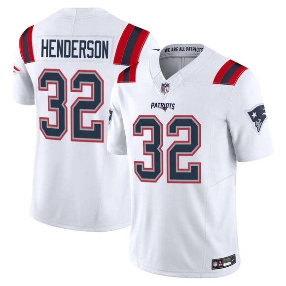 Mens Youths Choose TreVeyon Henderson White Stitched Jersey Vapor